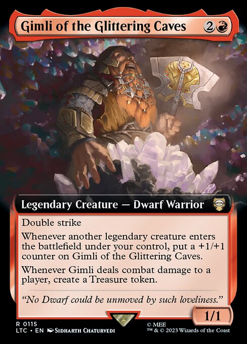 Gimli of the Glittering Caves (115) - EXTENDED ART - NM