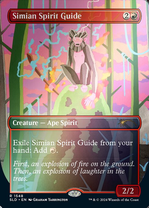 Simian Spirit Guide (1548★) - BORDERLESS (Foil) - NM