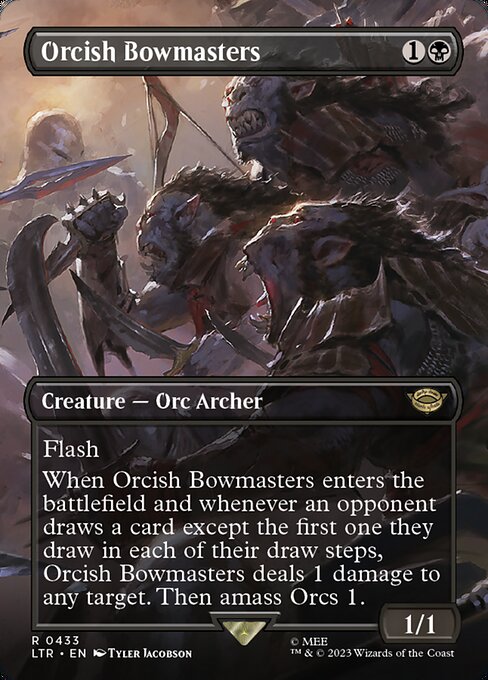 Orcish Bowmasters (433) - BORDERLESS (Foil) - NM