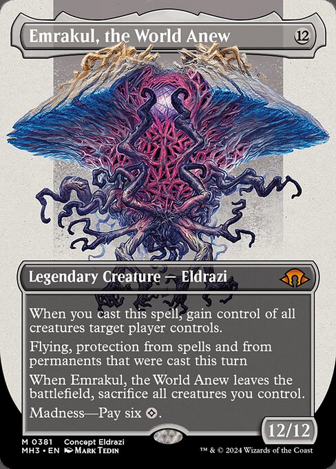 Emrakul, the World Anew (381) - BORDERLESS - FULL ART - NM