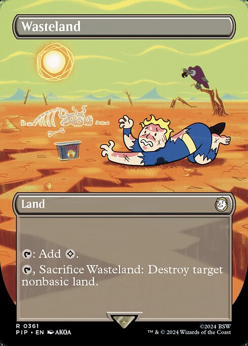 Wasteland (361) - BORDERLESS (Foil) - NM