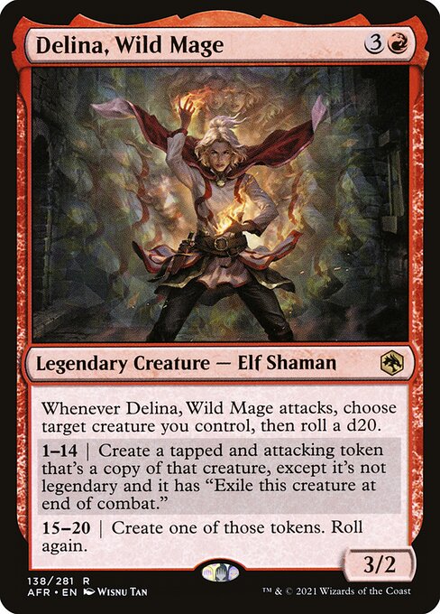 Delina, Wild Mage (138) (Foil) - NM