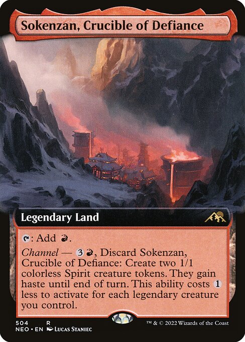 Sokenzan, Crucible of Defiance (504) - EXTENDED ART (Foil) - NM
