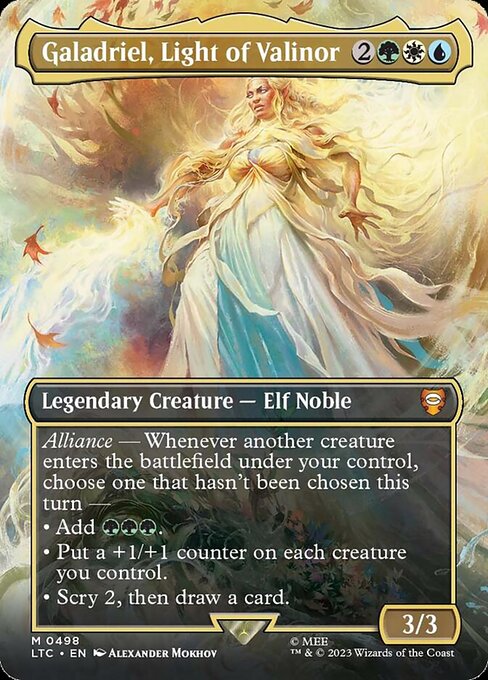 Galadriel, Light of Valinor (498) - BORDERLESS (Foil) - NM