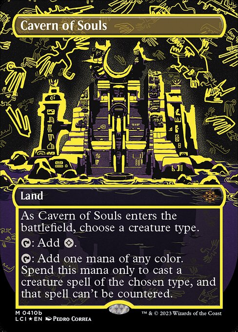 Cavern of Souls (410b) - BORDERLESS (Foil) - NM