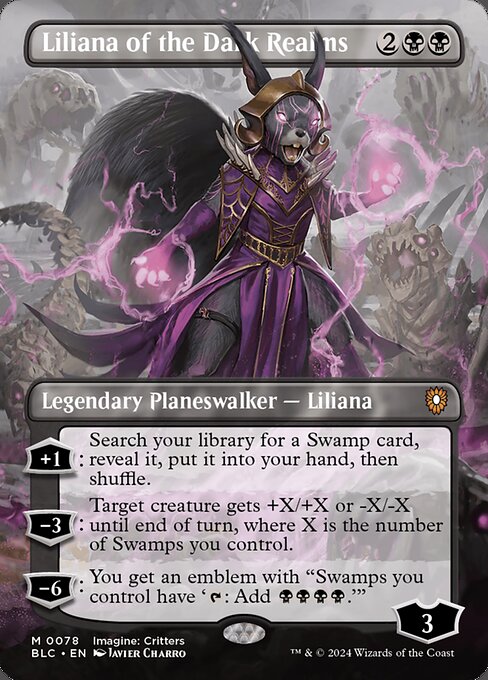 Liliana of the Dark Realms (78) - BORDERLESS - NM