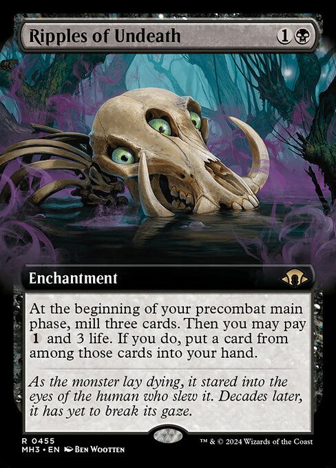 Ripples of Undeath (455) - EXTENDED ART (Foil) - NM