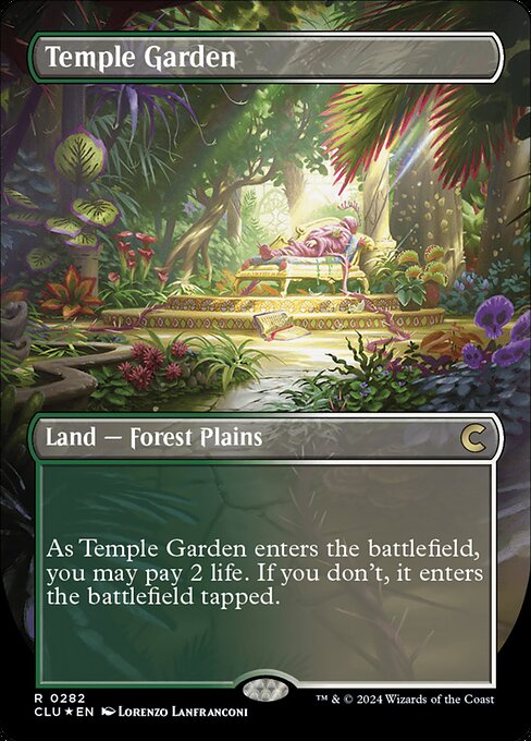 Temple Garden (282) - BORDERLESS (Foil) - NM