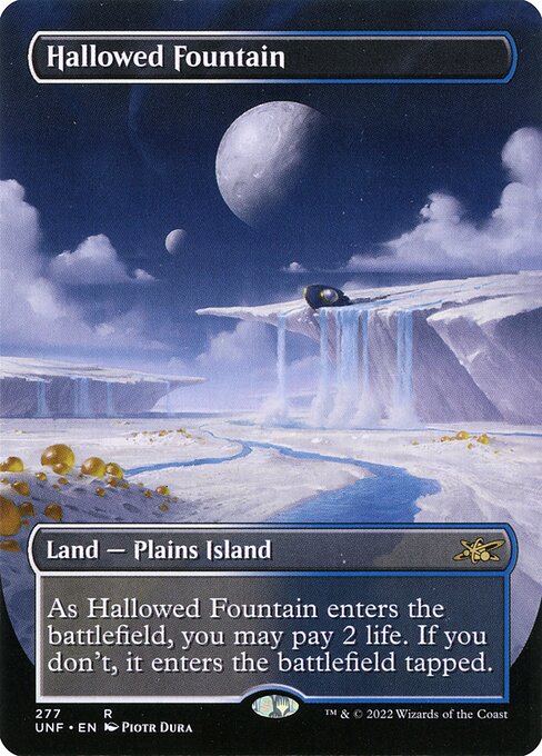 Hallowed Fountain (277) - BORDERLESS - FULL ART - NM