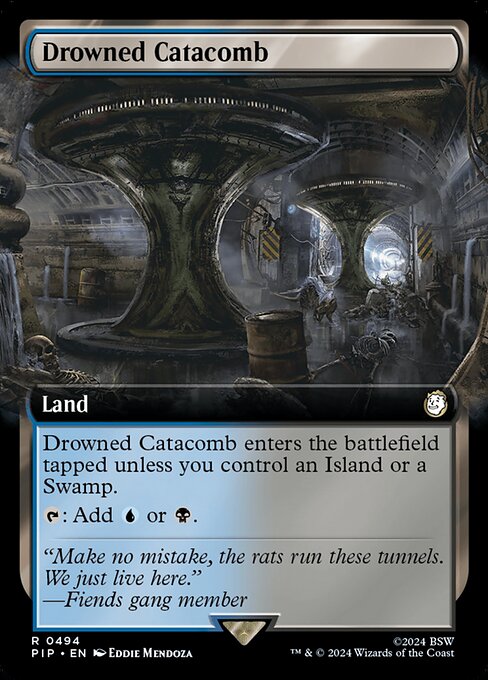Drowned Catacomb (494) - EXTENDED ART (Foil) - NM