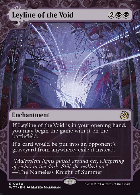 Leyline of the Void (30) - BORDERLESS (Foil) - NM