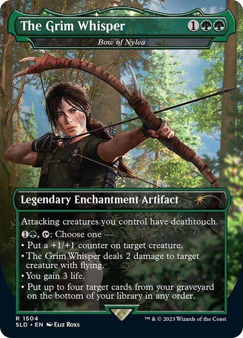 Bow of Nylea (1504) - BORDERLESS (Foil) - NM
