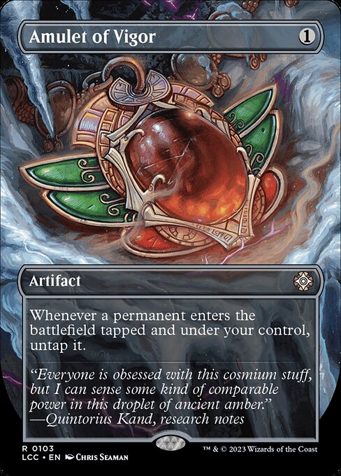 Amulet of Vigor (103) - BORDERLESS (Foil) - NM