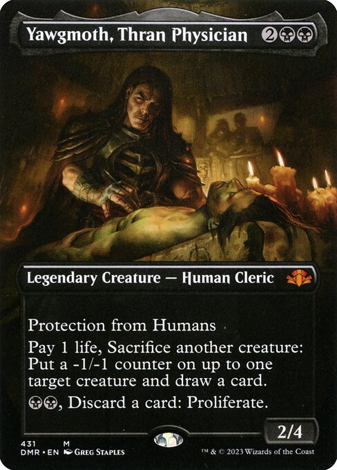 Yawgmoth, Thran Physician (431) - BORDERLESS - FULL ART (Foil) - NM