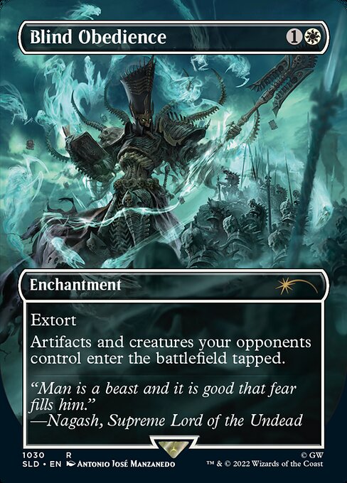 Blind Obedience (1030) - BORDERLESS - FULL ART (Foil) - NM
