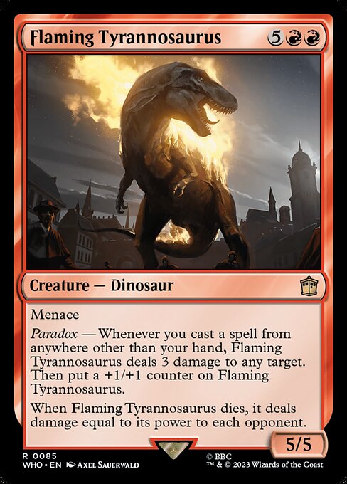 Flaming Tyrannosaurus (85) - NM