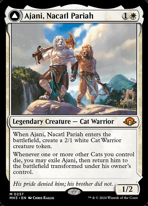 Ajani, Nacatl Pariah // Ajani, Nacatl Avenger (237) (Foil) - NM