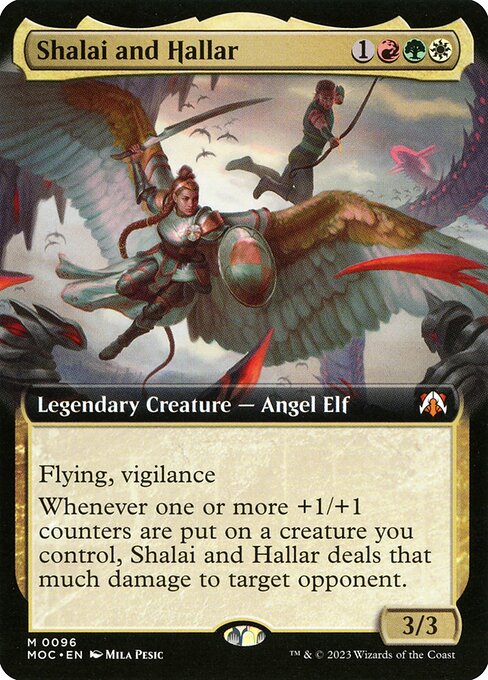Shalai and Hallar (96) - EXTENDED ART (Foil) - NM