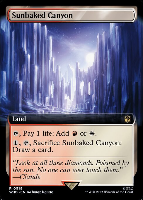 Sunbaked Canyon (519) - EXTENDED ART (Foil) - NM