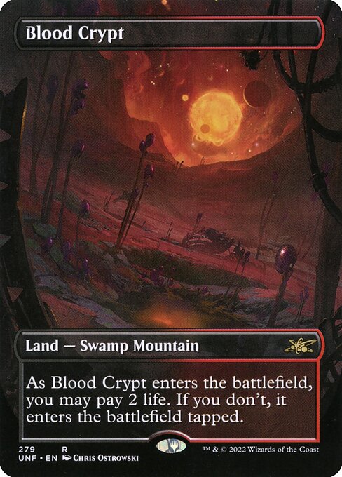 Blood Crypt (279) - BORDERLESS - FULL ART (Foil) - NM