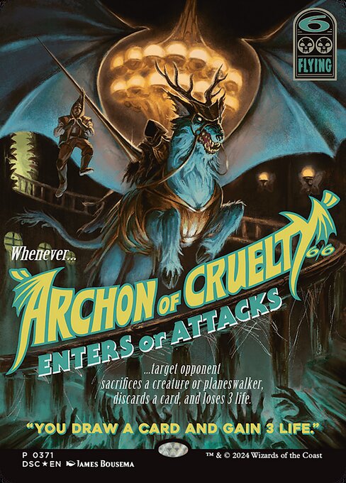 Archon of Cruelty (371) - BORDERLESS (Foil) - NM