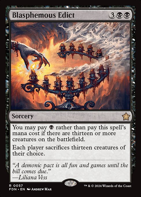 Blasphemous Edict (57) (Foil) - NM