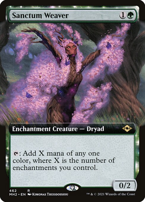 Sanctum Weaver (462) - EXTENDED ART (Foil) - NM