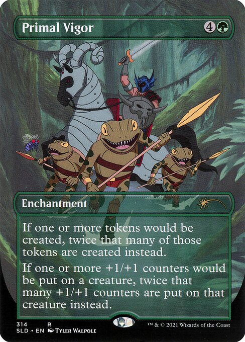 Primal Vigor (314) - BORDERLESS - FULL ART - NM