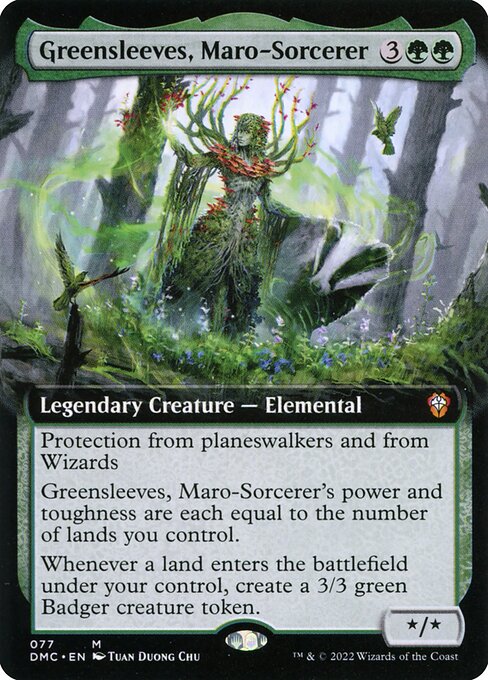 Greensleeves, Maro-Sorcerer (77) - EXTENDED ART (Foil) - NM