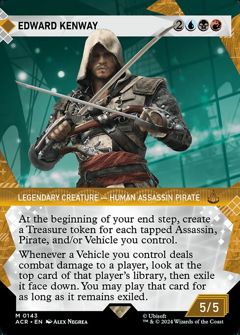 Edward Kenway (143) - BORDERLESS (Foil) - NM