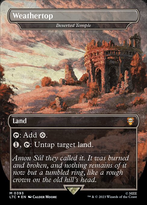 Deserted Temple (393) - BORDERLESS (Foil) - NM