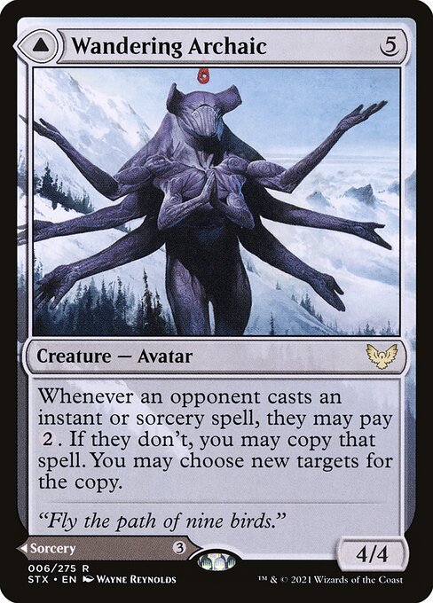 Wandering Archaic // Explore the Vastlands (6) (Foil) - NM