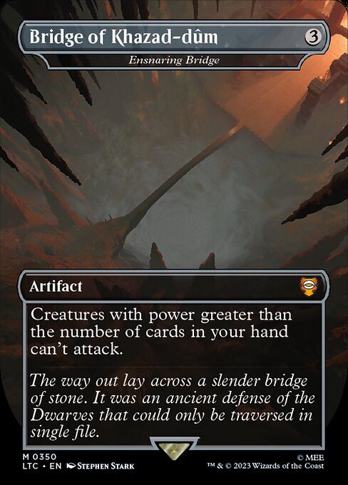 Ensnaring Bridge (350) - BORDERLESS - FULL ART (Foil) - NM