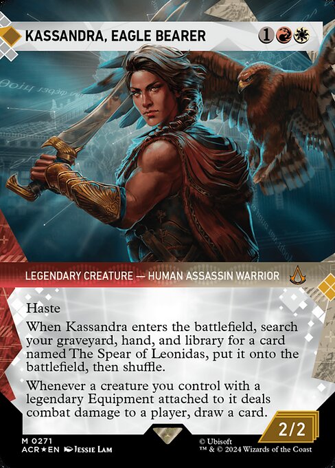 Kassandra, Eagle Bearer (271) - BORDERLESS (Foil) - NM