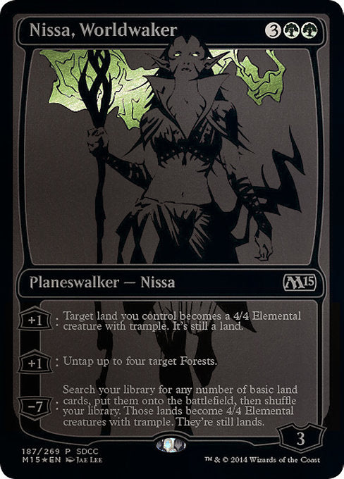 Nissa, Worldwaker (187) (Foil) - NM