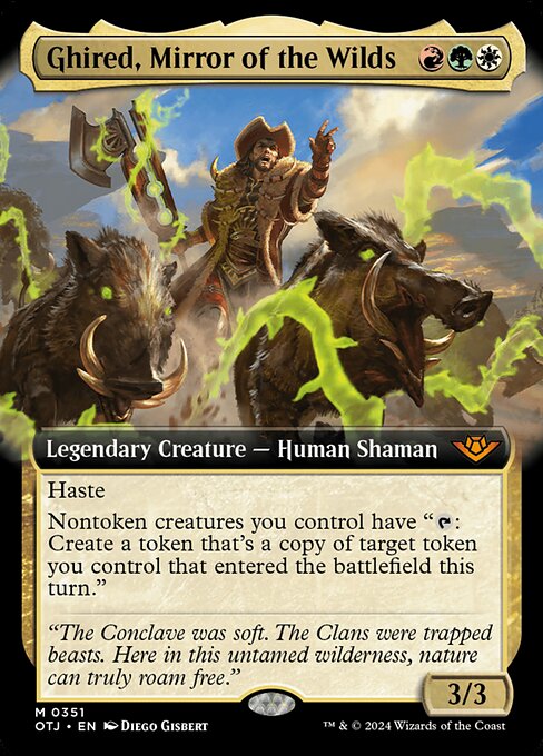 Ghired, Mirror of the Wilds (351) - EXTENDED ART - NM