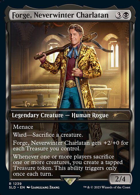 Forge, Neverwinter Charlatan (1239) - FULL ART (Foil) - NM
