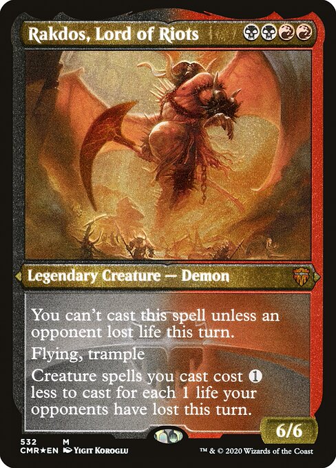Rakdos, Lord of Riots (532) (Etched) - NM