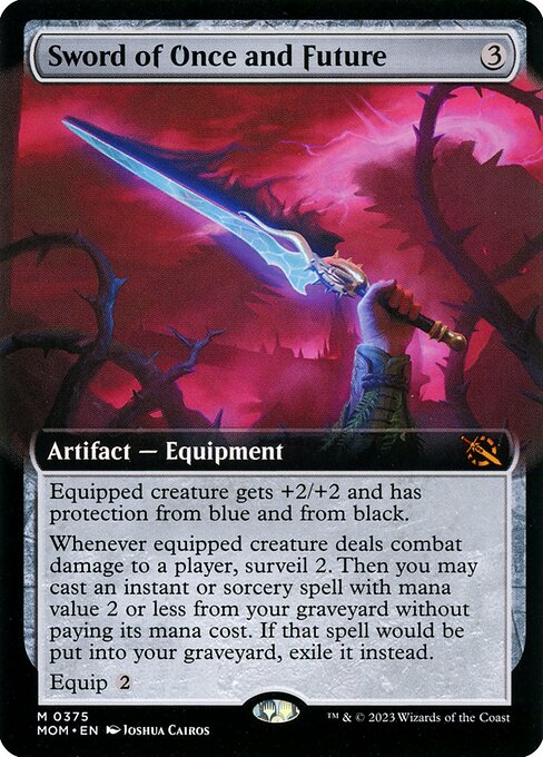 Sword of Once and Future (375) - EXTENDED ART (Foil) - NM