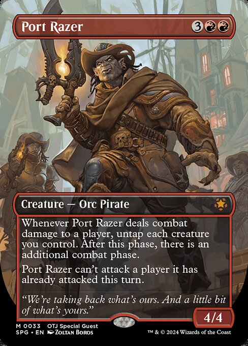 Port Razer (33) - BORDERLESS - FULL ART - NM
