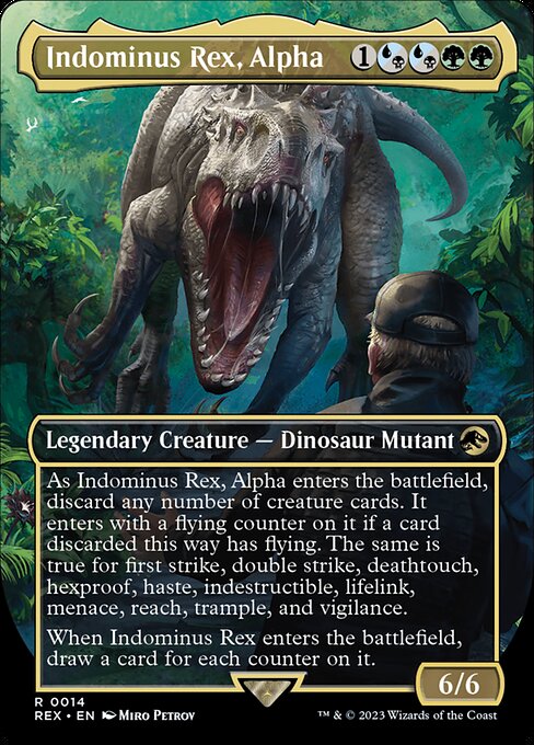 Indominus Rex, Alpha (14) - BORDERLESS - FULL ART - NM