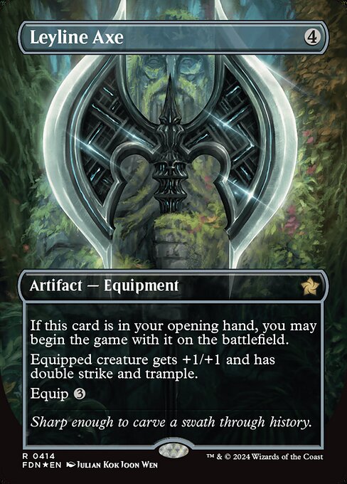 Leyline Axe (414) - BORDERLESS (Foil) - NM