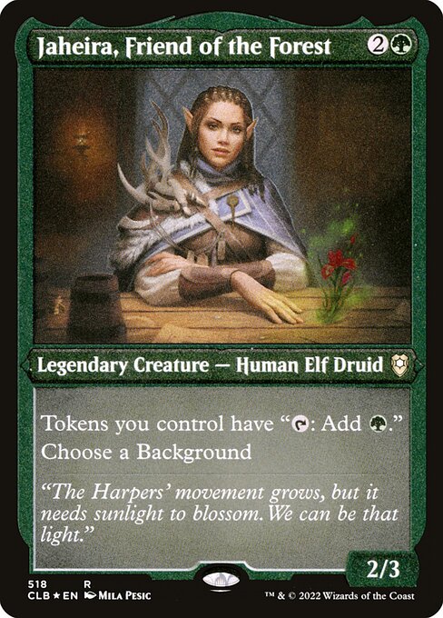 Jaheira, Friend of the Forest (518) (Etched) - NM