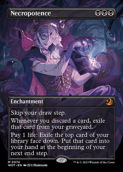 Necropotence (74) - BORDERLESS - FULL ART - NM