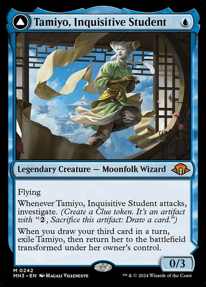 Tamiyo, Inquisitive Student // Tamiyo, Seasoned Scholar (242) - NM