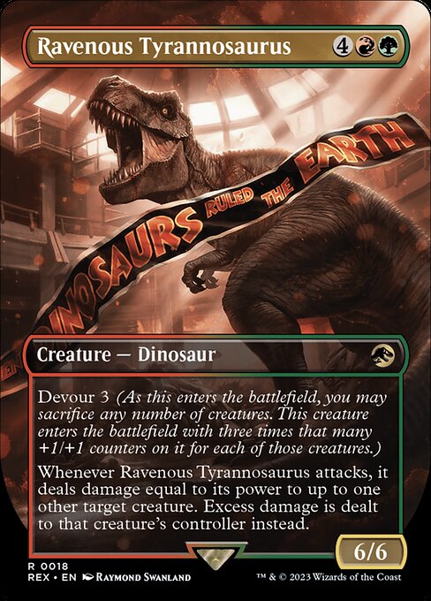 Ravenous Tyrannosaurus (18) - BORDERLESS - NM