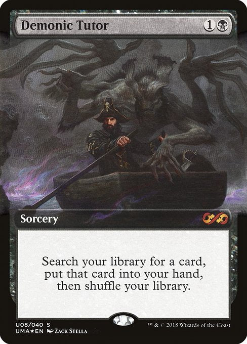 Demonic Tutor (U8) - EXTENDED ART (Foil) - NM