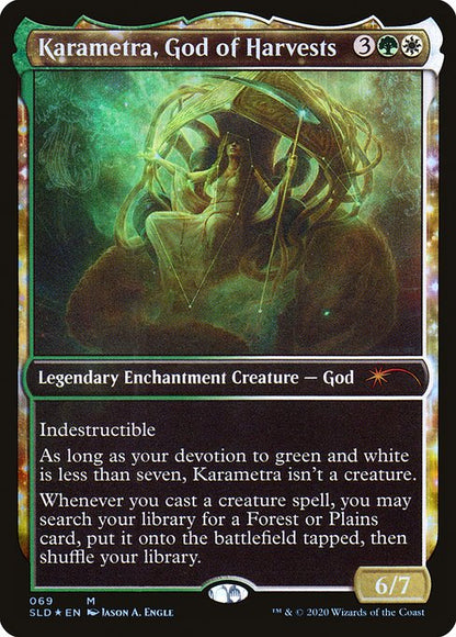Karametra, God of Harvests (69) - SHOWCASE - FULL ART (Foil) - NM