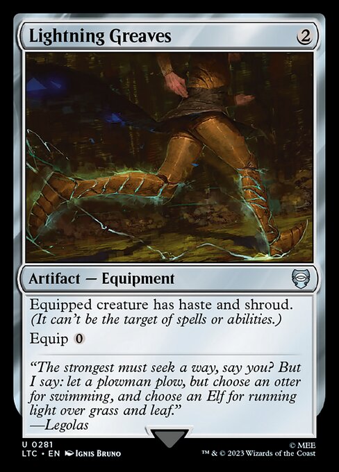 Lightning Greaves (281) - NM