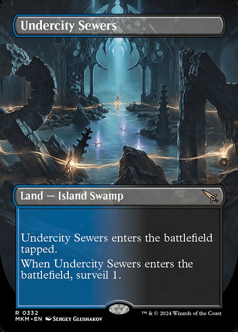 Undercity Sewers (332) - BORDERLESS (Foil) - NM